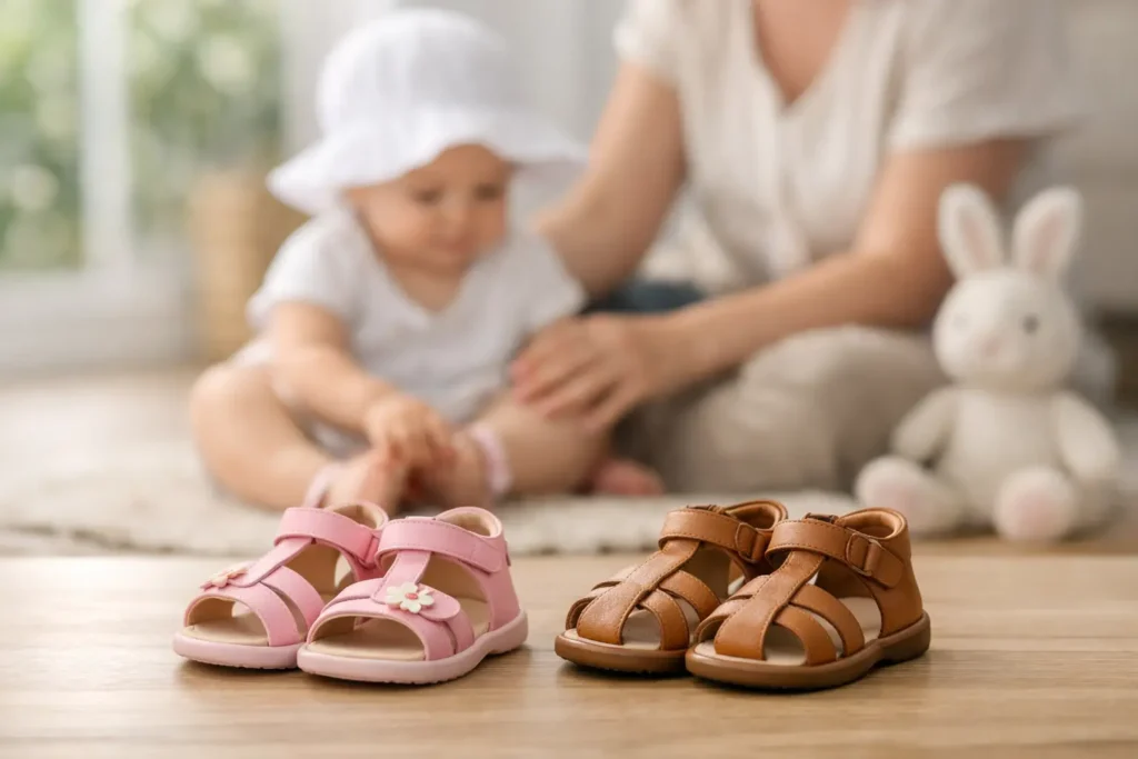 Cum alegi sandale pentru copii de un an